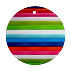 Colorful Plasticine Round Ornament (two Sides) by BangZart