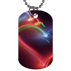 Neon Heart Dog Tag (one Side)