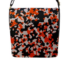 Camouflage Texture Patterns Flap Messenger Bag (l) 