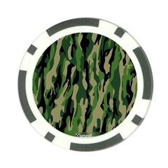 Green Military Vector Pattern Texture Poker Chip Card Guard by BangZart