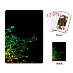 Abstract Colorful Plants Playing Card Back