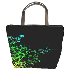 Abstract Colorful Plants Bucket Bags by BangZart