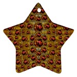 Angels In Gold And Flowers Of Paradise Rocks Ornament (Star) Front