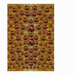 Angels In Gold And Flowers Of Paradise Rocks Small Garden Flag (two Sides) by pepitasart