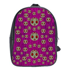 Ladybug In The Forest Of Fantasy School Bags(large)  by pepitasart