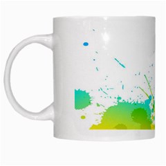 Colorful Abstract White Mugs by BangZart