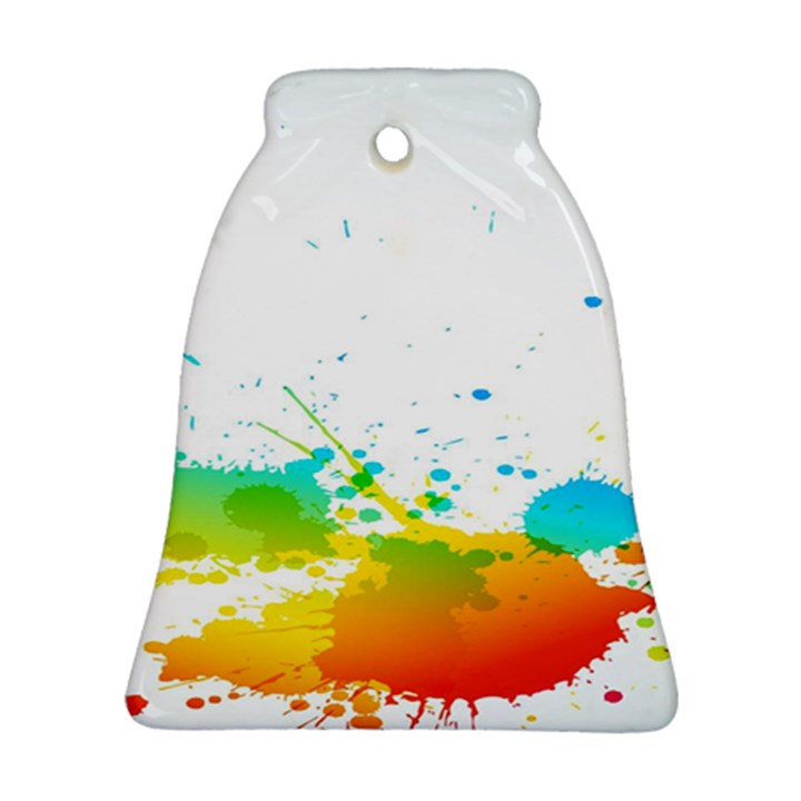 Colorful Abstract Bell Ornament (Two Sides)