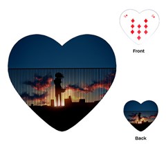 Art Sunset Anime Afternoon Playing Cards (heart)  by BangZart