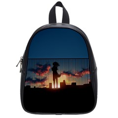Art Sunset Anime Afternoon School Bags (small)  by BangZart