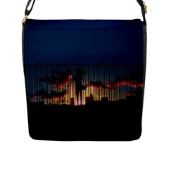 Art Sunset Anime Afternoon Flap Messenger Bag (l) 