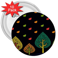 Vector Color Tree 3  Buttons (10 Pack)  by BangZart