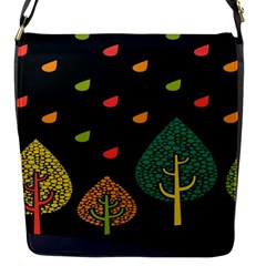 Vector Color Tree Flap Messenger Bag (s)