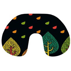 Vector Color Tree Travel Neck Pillows