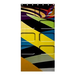 Colorful Docking Frame Shower Curtain 36  X 72  (stall)  by BangZart