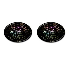 Sparkle Design Cufflinks (oval) by BangZart