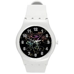 Sparkle Design Round Plastic Sport Watch (m) by BangZart