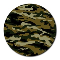 Military Vector Pattern Texture Round Mousepads by BangZart