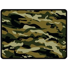 Military Vector Pattern Texture Fleece Blanket (large)  by BangZart