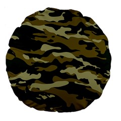 Military Vector Pattern Texture Large 18  Premium Flano Round Cushions