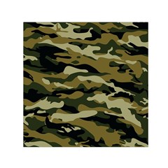 Military Vector Pattern Texture Small Satin Scarf (square)