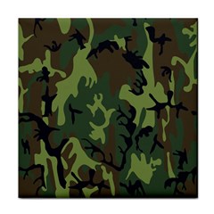 Military Camouflage Pattern Tile Coasters by BangZart