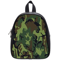 Military Camouflage Pattern School Bags (small)  by BangZart