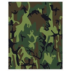 Military Camouflage Pattern Drawstring Bag (small)