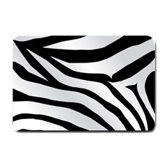 White Tiger Skin Small Doormat  by BangZart