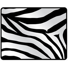 White Tiger Skin Double Sided Fleece Blanket (medium) 