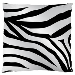 White Tiger Skin Standard Flano Cushion Case (one Side)