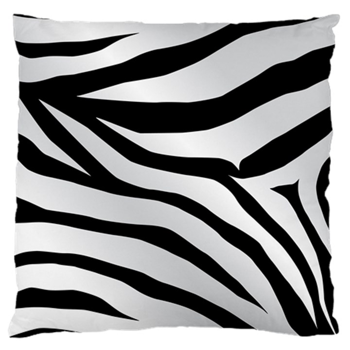 White Tiger Skin Standard Flano Cushion Case (One Side)