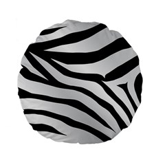 White Tiger Skin Standard 15  Premium Flano Round Cushions