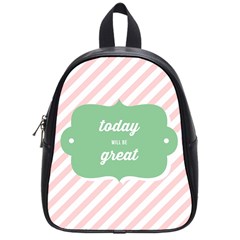 Today Will Be Great School Bags (small)  by BangZart