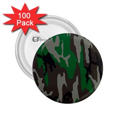 Army Green Camouflage 2 25  Buttons (100 Pack)  by BangZart