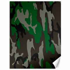 Army Green Camouflage Canvas 36  X 48  