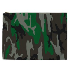 Army Green Camouflage Cosmetic Bag (xxl)  by BangZart