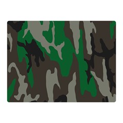 Army Green Camouflage Double Sided Flano Blanket (mini) 