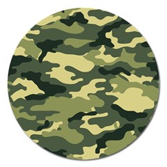 Camouflage Camo Pattern Magnet 5  (round) by BangZart