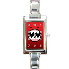 Funny Angry Rectangle Italian Charm Watch by BangZart