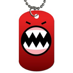 Funny Angry Dog Tag (one Side)