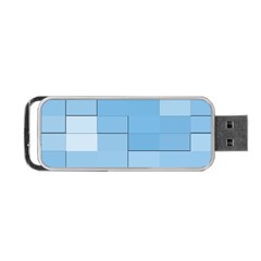 Blue Squares Iphone 5 Wallpaper Portable Usb Flash (one Side) by BangZart