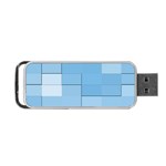 Blue Squares Iphone 5 Wallpaper Portable USB Flash (Two Sides) Back