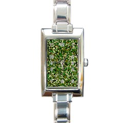 Camo Pattern Rectangle Italian Charm Watch by BangZart