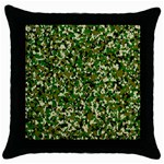 Camo Pattern Throw Pillow Case (Black) Front