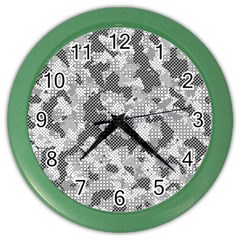Camouflage Patterns Color Wall Clocks by BangZart