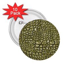 Aligator Skin 2 25  Buttons (10 Pack)  by BangZart