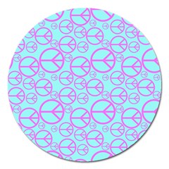 Peace Sign Backgrounds Magnet 5  (round) by BangZart