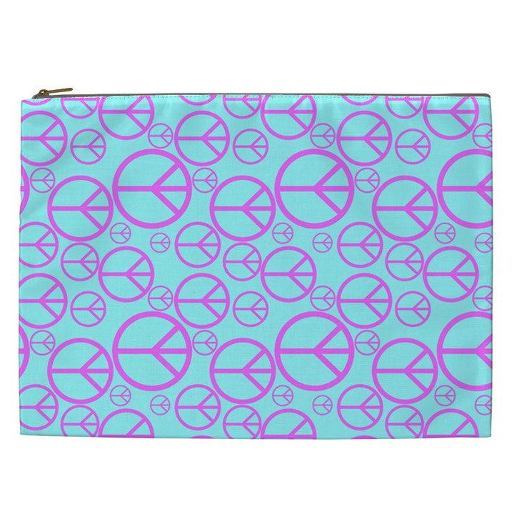 Peace Sign Backgrounds Cosmetic Bag (XXL) 