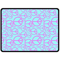 Peace Sign Backgrounds Double Sided Fleece Blanket (large) 