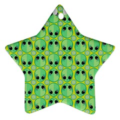 Alien Pattern Star Ornament (two Sides)